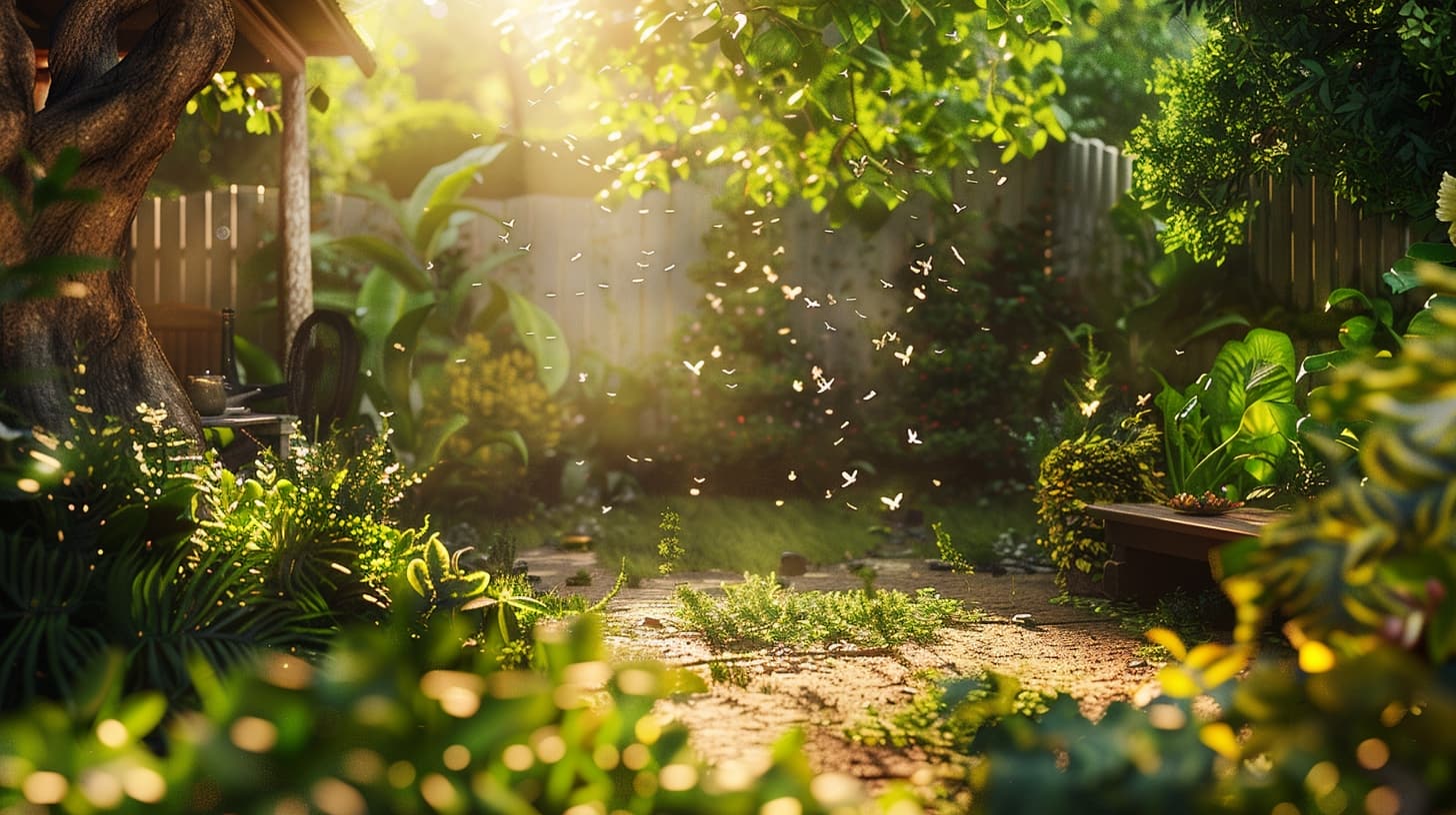 יתושים וחרקים בגינת בית מוצלת – צורך בהדברה ירוקה ובטוחה