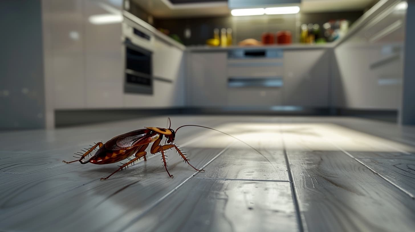 תיקן על רצפת מטבח מודרני – הדברת ג’וקים בבית